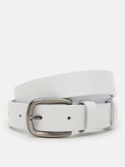 Ремінь Borsa Leather модель V1100GX31-white - фото