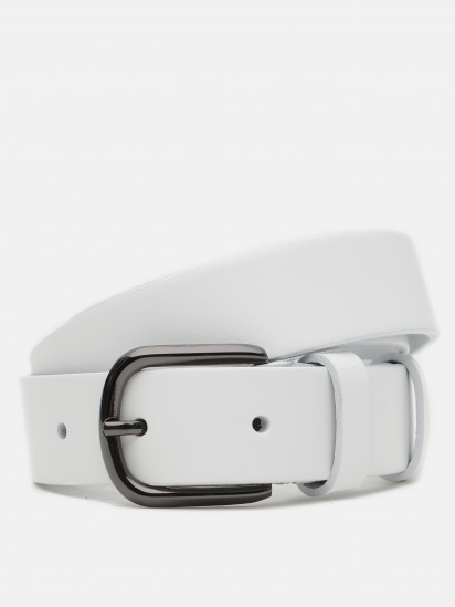 Ремінь Borsa Leather модель V1110GX27-white - фото