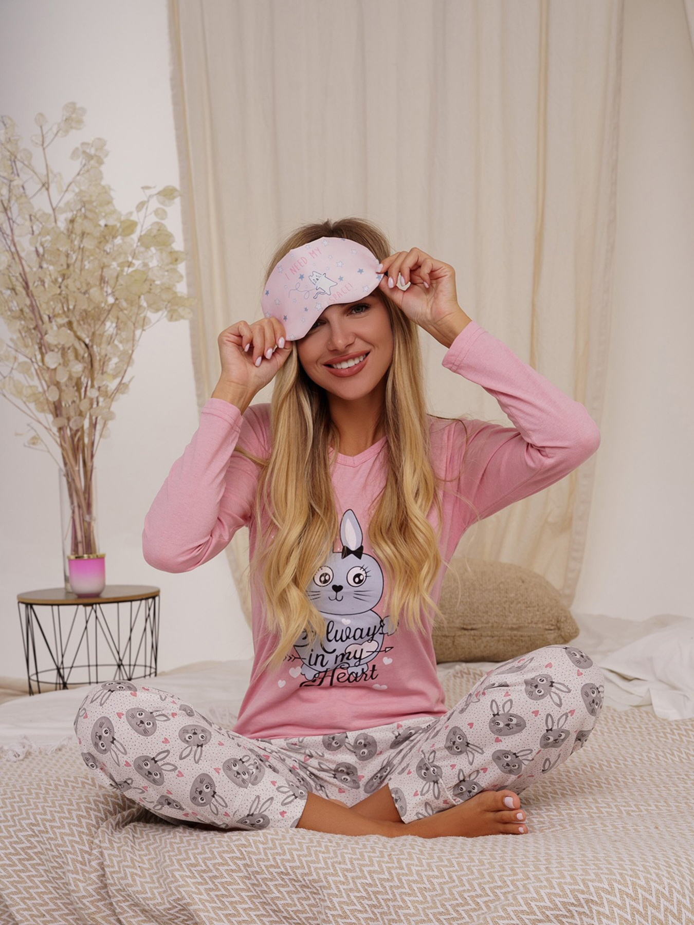 Пижама ISSA Plus модель WN21-11_pink Фото