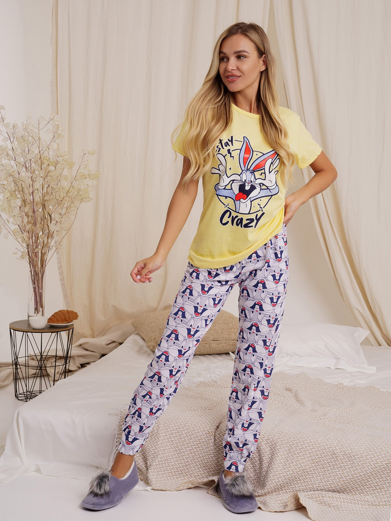 Пижама ISSA Plus модель WN21-18_yellow Фото