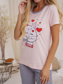 Пижама ISSA Plus модель WN21-19_pink Фото