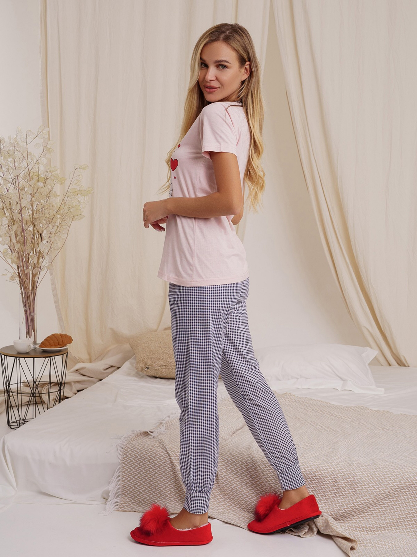 Піжама ISSA Plus модель WN21-19_pink Фото