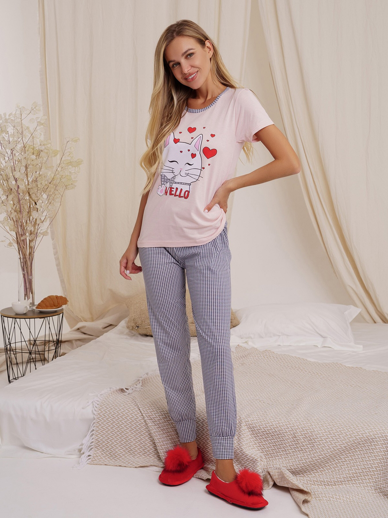 Піжама ISSA Plus модель WN21-19_pink Фото