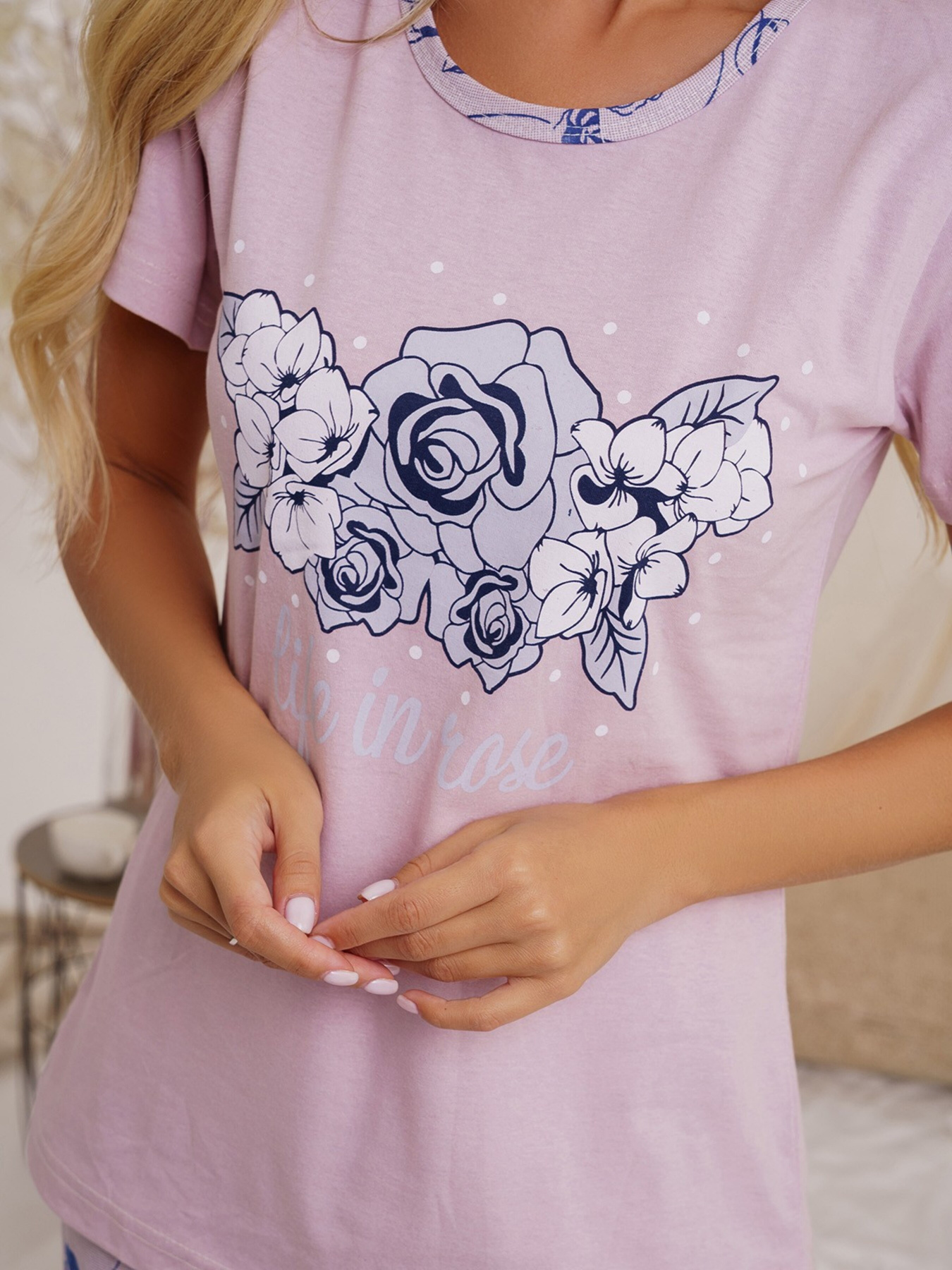 Піжама ISSA Plus модель WN21-20_pink Фото