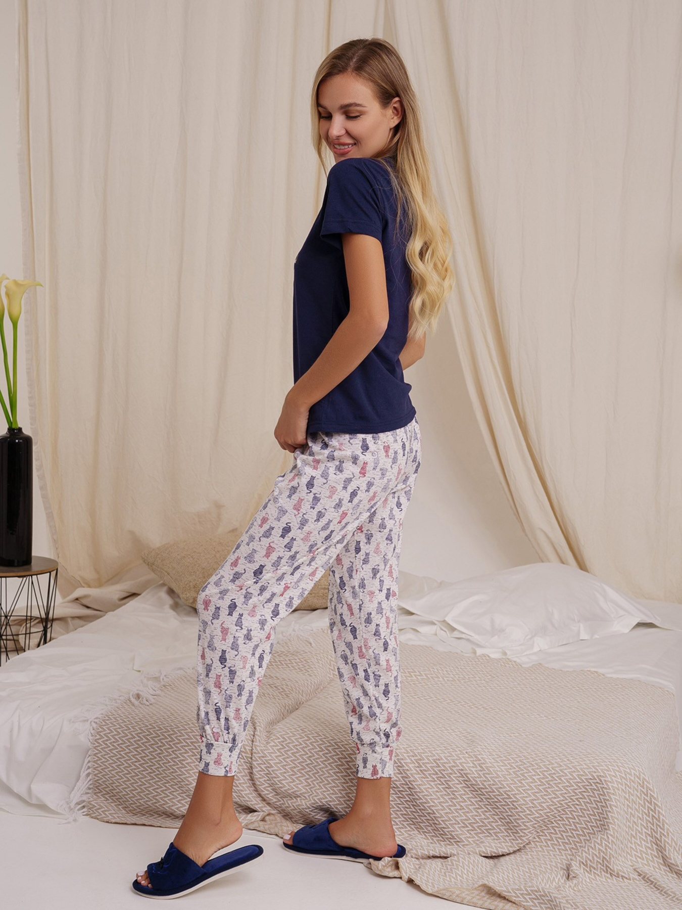 Піжама ISSA Plus модель WN21-21_blue Фото