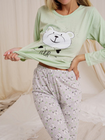 Пижама ISSA Plus модель WN21-23_mint Фото