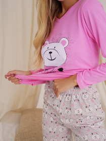 Пижама ISSA Plus модель WN21-23_pink Фото