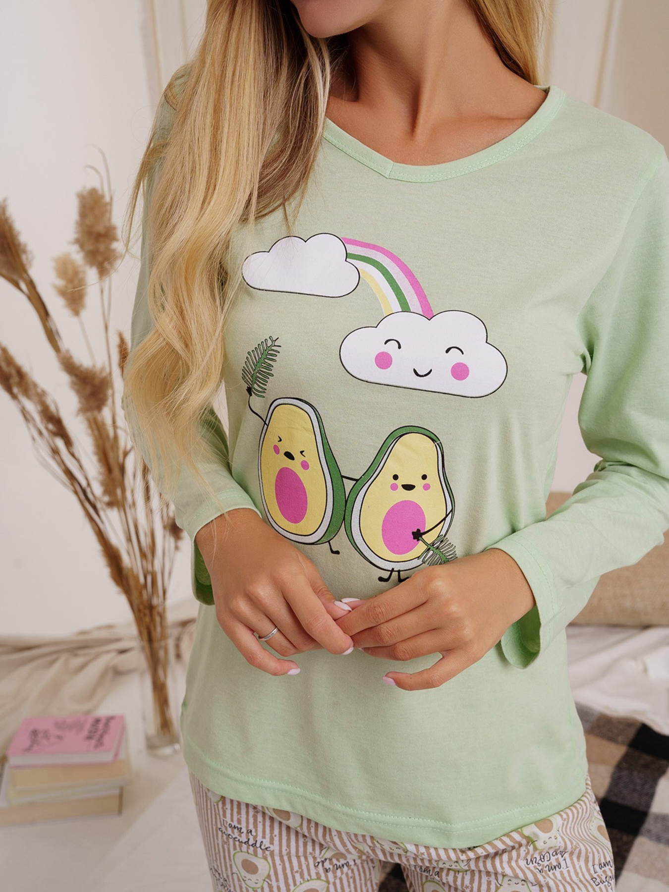 Пижама ISSA Plus модель WN21-24_mint Фото