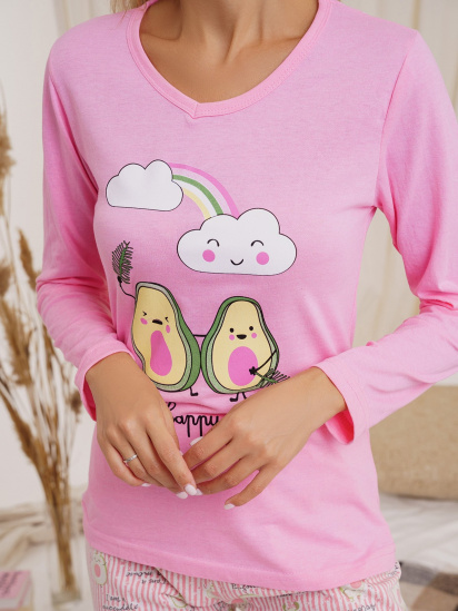 Піжама ISSA Plus модель WN21-24_pink — фото 4 - INTERTOP