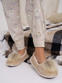 Тапки ISSA Plus модель OB2-101_beige Фото