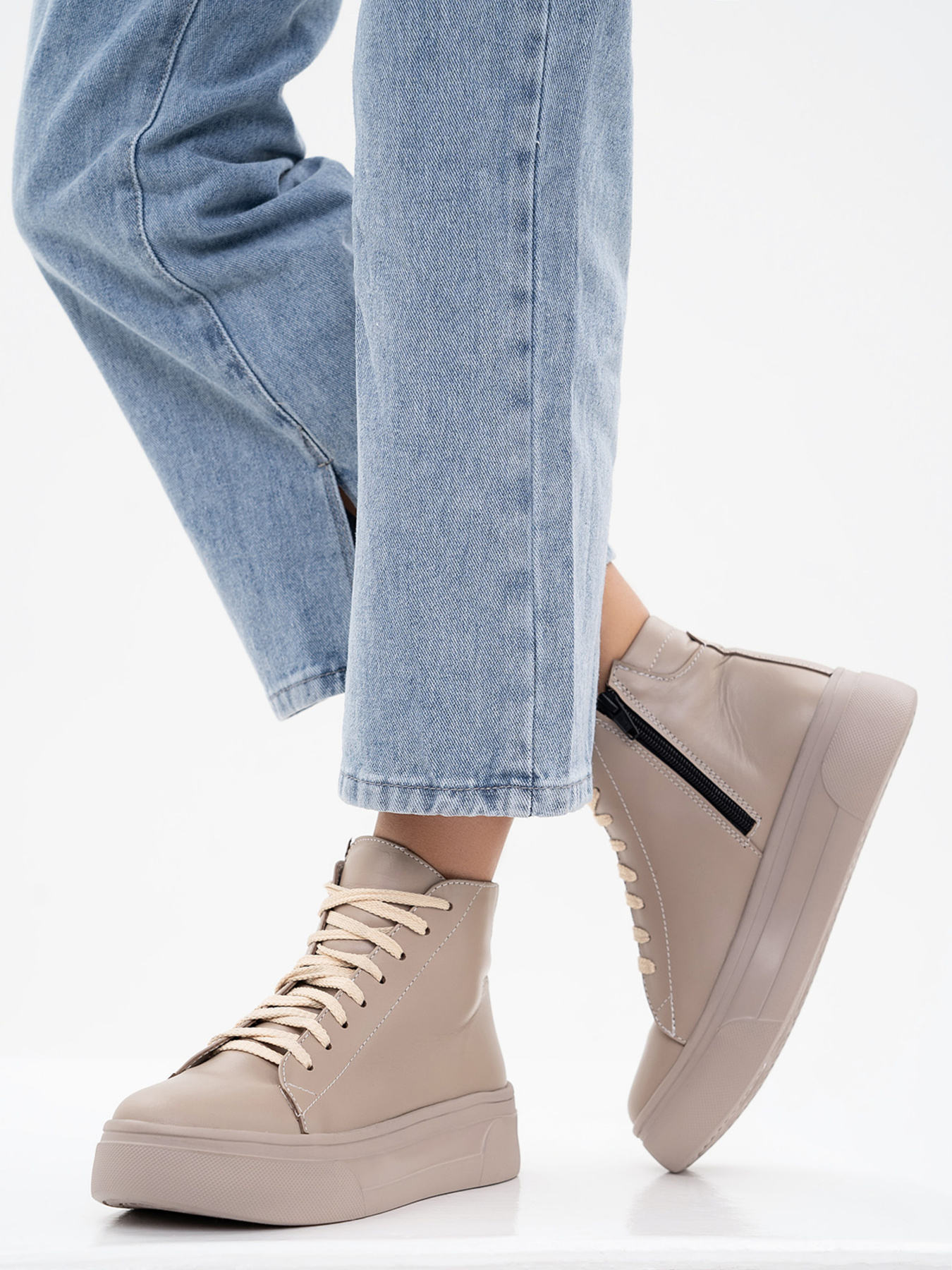 Ботинки ISSA Plus модель OB2-104_beige Фото