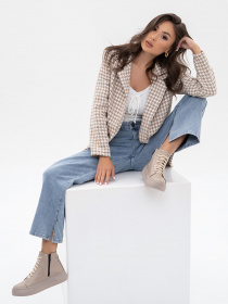 Ботинки ISSA Plus модель OB2-104_beige Фото