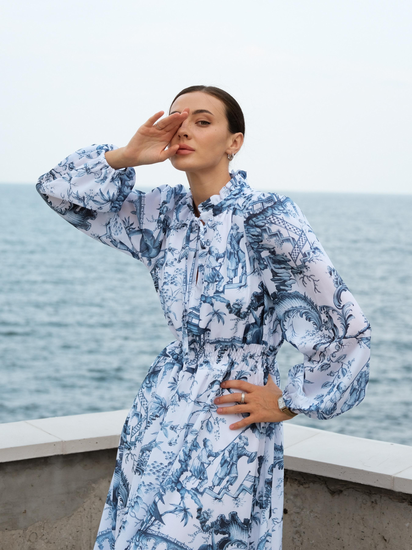 Платье миди MON VOL модель mv0835 Фото