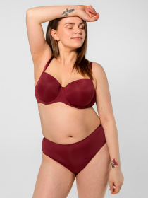 Труси Brabrabra модель SLZ19802004_burgundy Труси Brabrabra модель SLZ19802004_burgundy Фото
