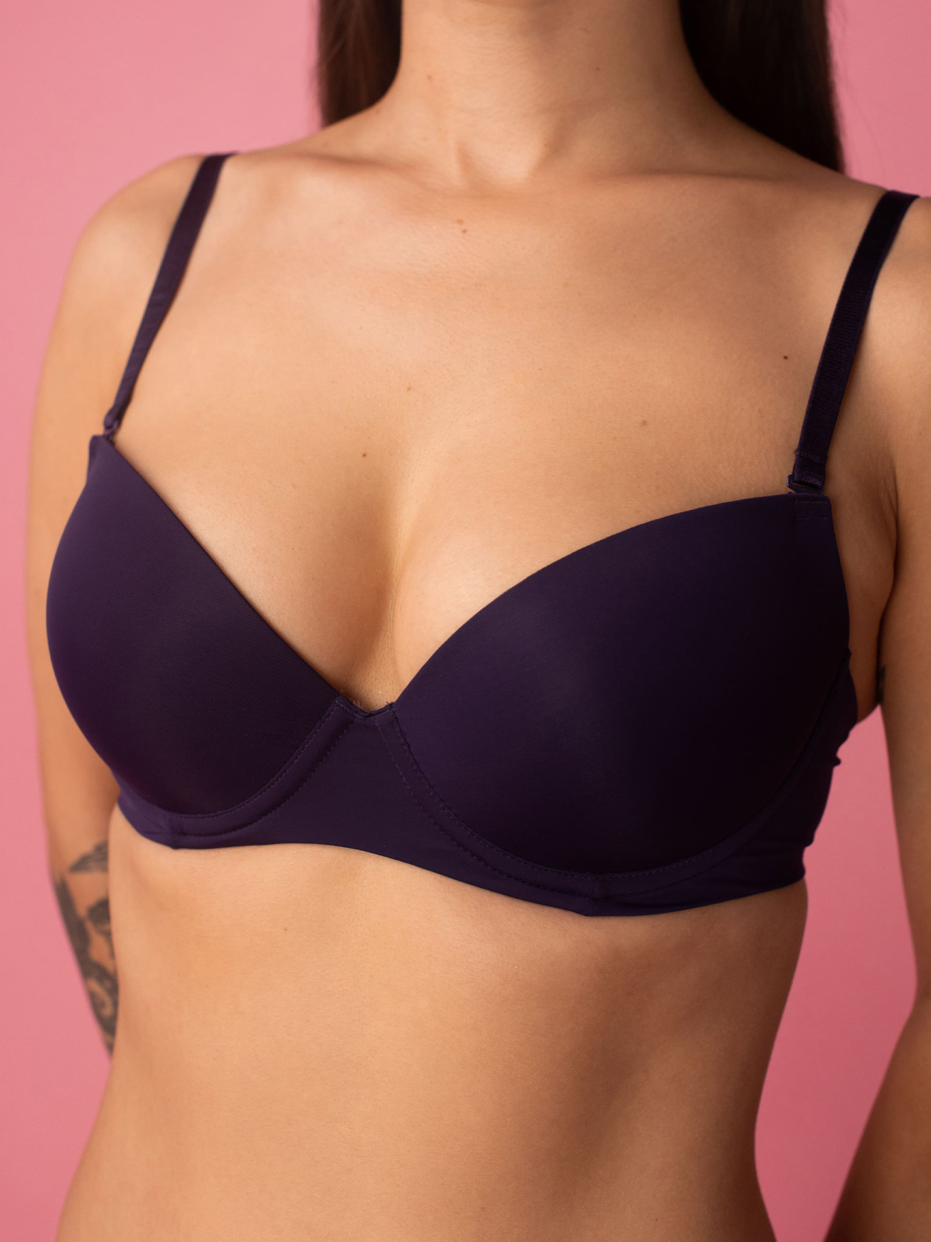 Бюстгальтер Brabrabra модель SLZ19801076_blackberry Фото