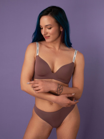 Бюстгальтер Brabrabra модель SLZ19801115_grape Бюстгальтер Brabrabra модель SLZ19801115_grape Фото