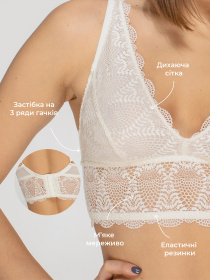 Бюстгальтер Brabrabra модель SLZ24101101_ivory Фото