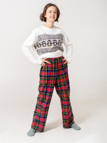 Низ піжами Brabrabra модель HOM2009030_red Низ піжами Brabrabra модель HOM2009030_red Фото