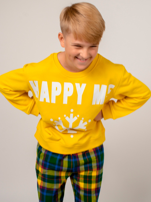 Верх пижамы Brabrabra модель HOM2111031_yellow Фото