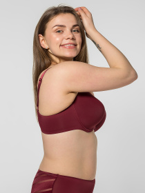 Бюстгальтер Brabrabra модель SLZ19801033_burgundy Фото