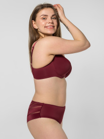 Бюстгальтер Brabrabra модель SLZ19801033_burgundy Фото