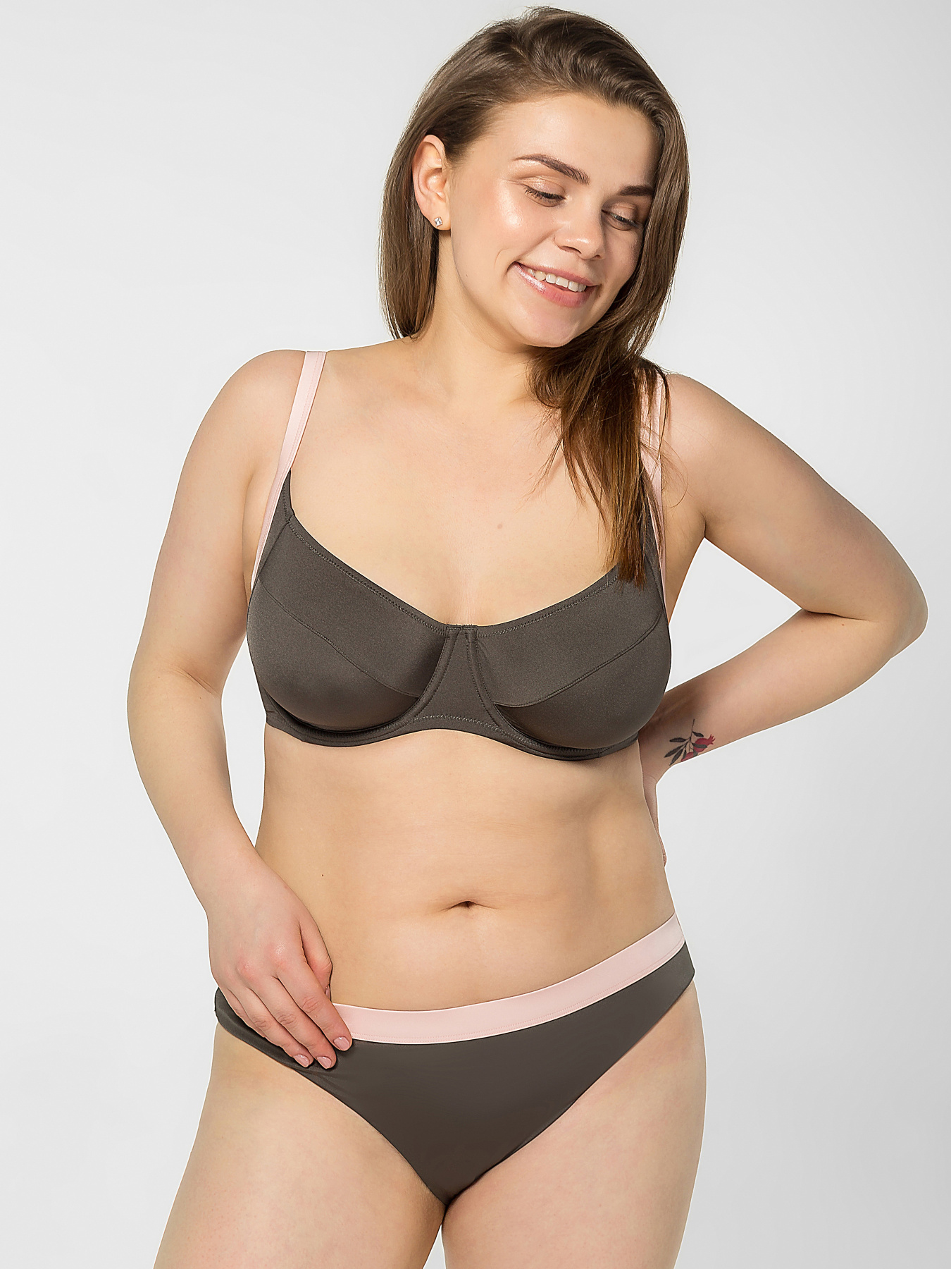 Нижняя часть купальника Brabrabra модель SO205411_olive Фото