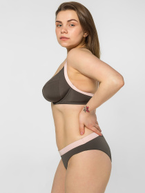 Нижняя часть купальника Brabrabra модель SO205411_olive Фото