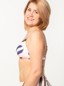 Верх купальника Brabrabra модель SO205014_print-olive Фото