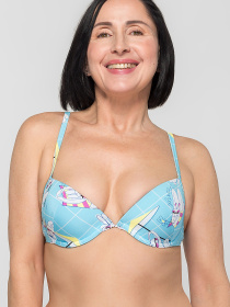 Верх купальника Brabrabra модель SO205102_light-blue Фото