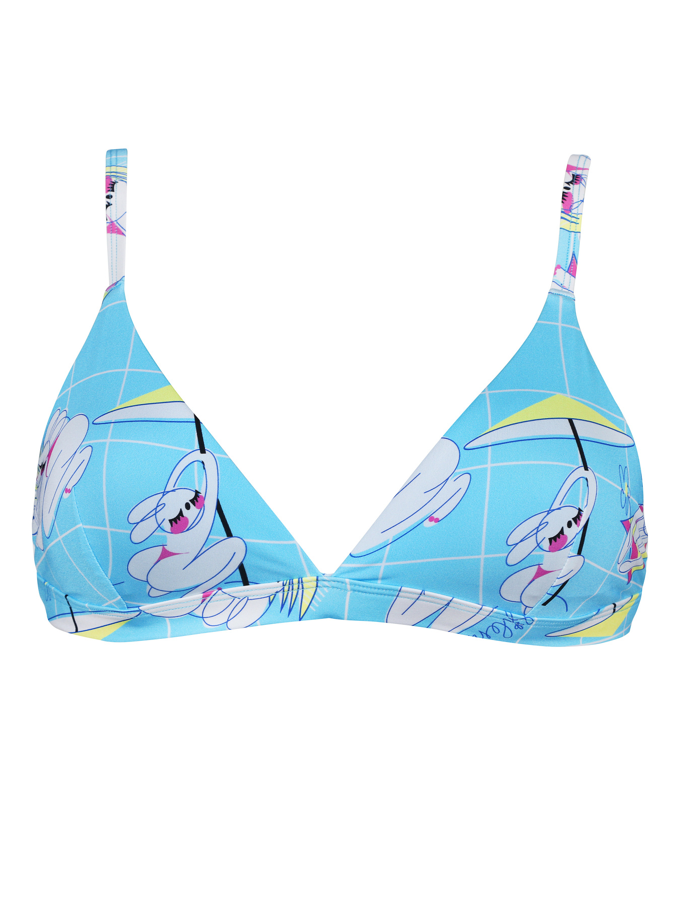 Верх купальника Brabrabra модель SO205114_light-blue Фото