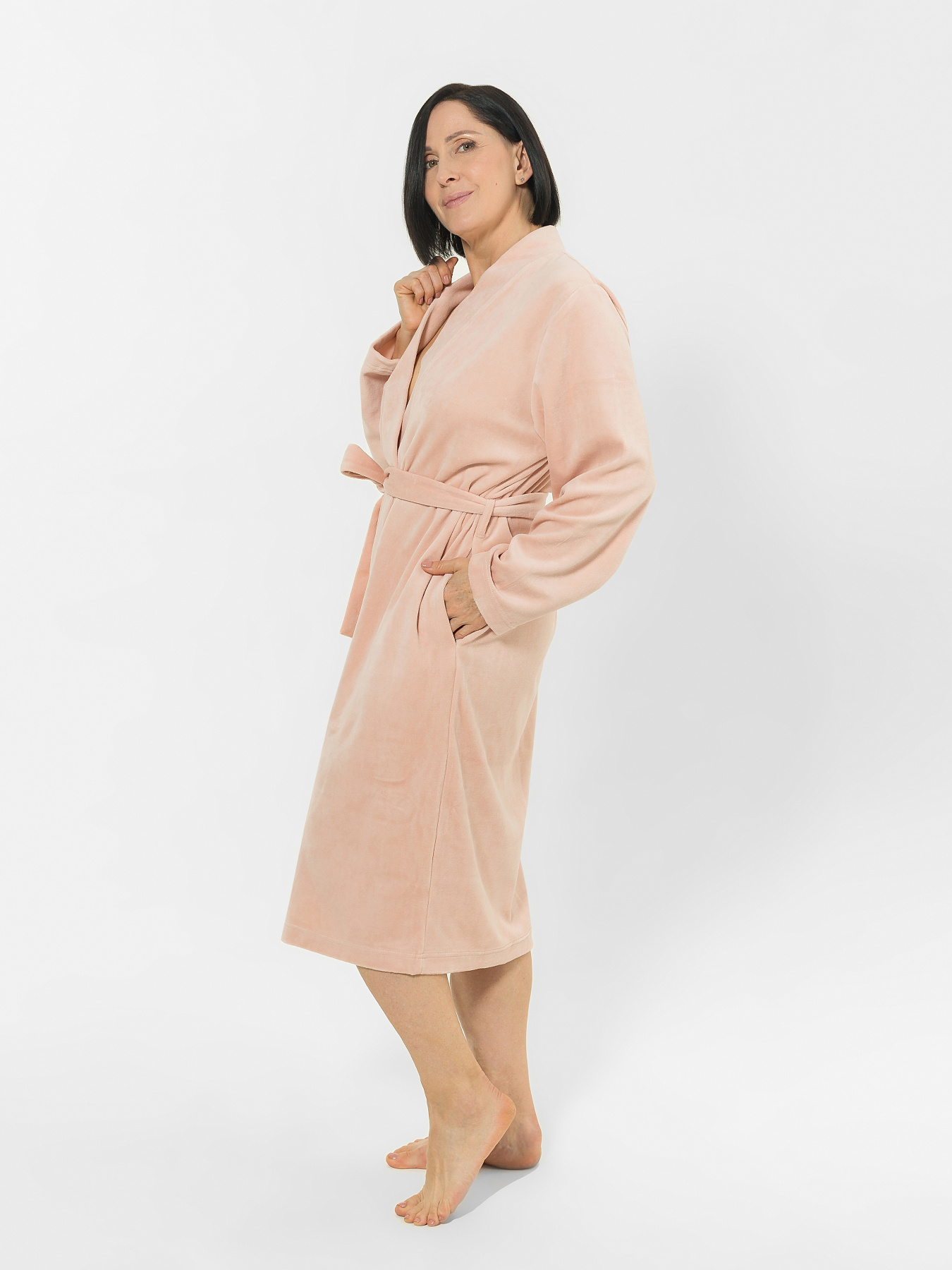 Халат Brabrabra модель HOM1901000_light-pink Фото