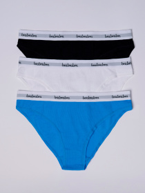 Набор трусов Brabrabra модель SLZ24402001-3_black-white-light-blue Фото