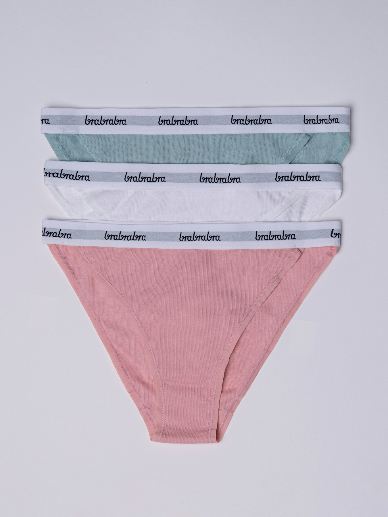 Набор трусов Brabrabra модель SLZ24402005-3_white-light-pink-salvia Фото