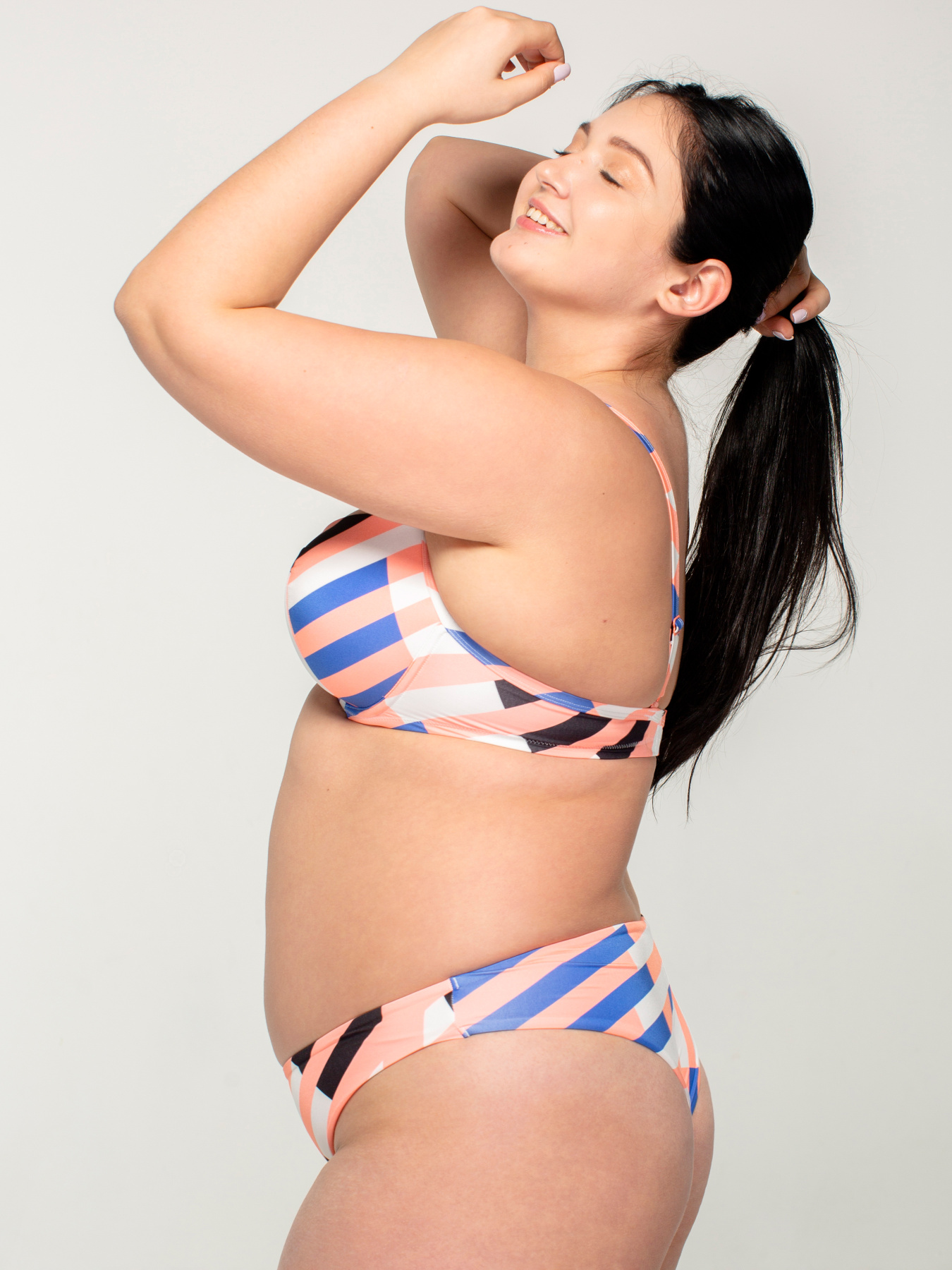 Низ купальника Brabrabra модель SO205028_print-peach Низ купальника Brabrabra модель SO205028_print-peach Фото