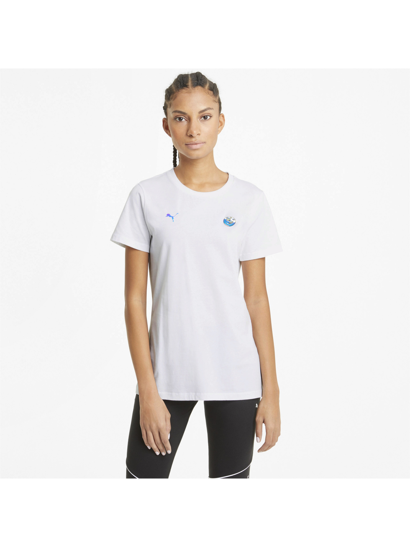 Футболка спортивная PUMA Bmw Mms Wmn Logo Tee модель 599571 Фото