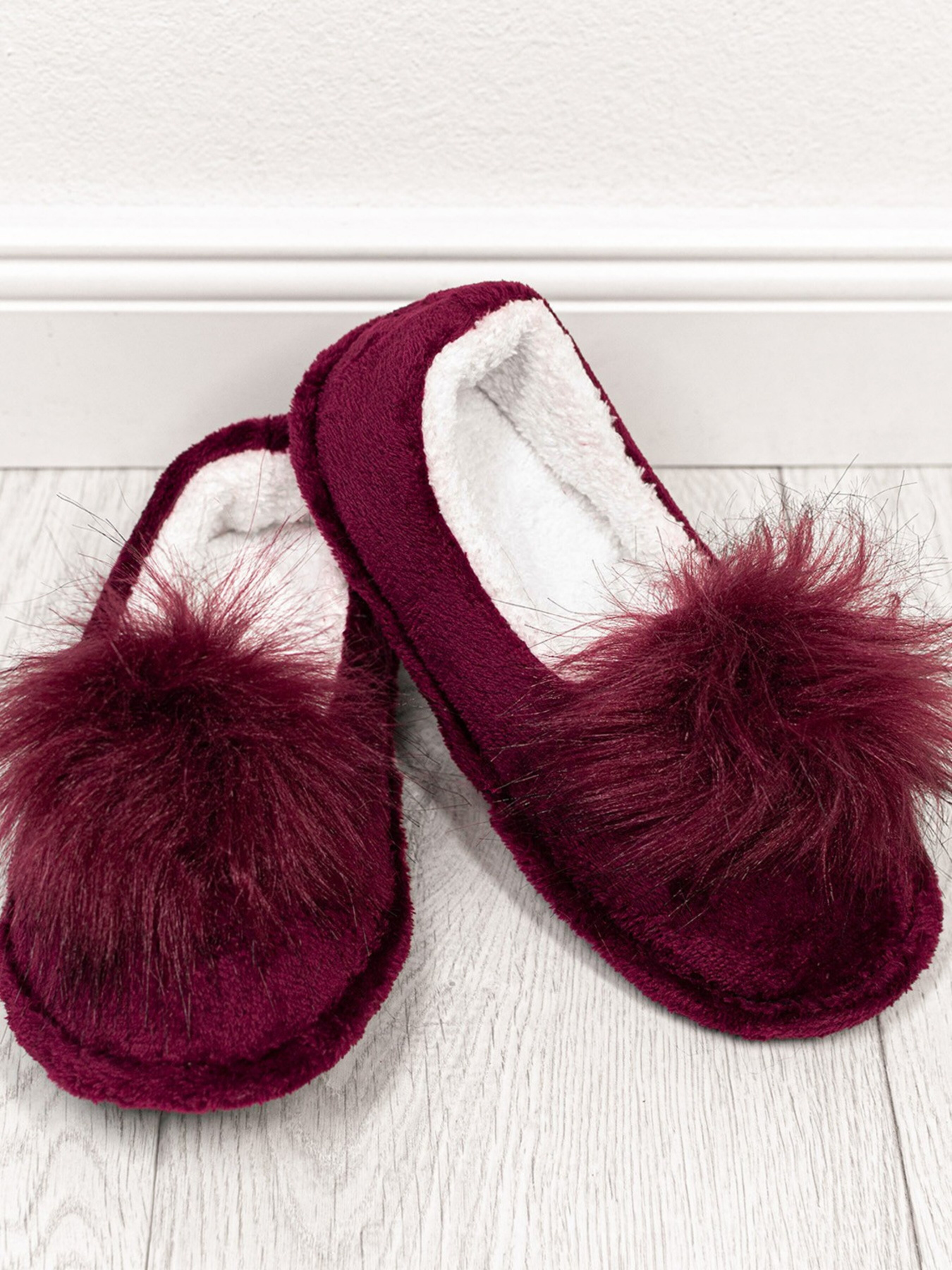 Капці ISSA Plus модель OB2-101_burgundy Фото