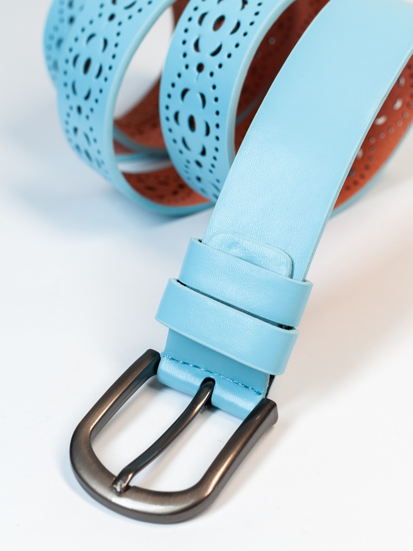 Ремінь ISSA Plus модель R1-127_lightblue Ремінь ISSA Plus модель R1-127_lightblue Фото