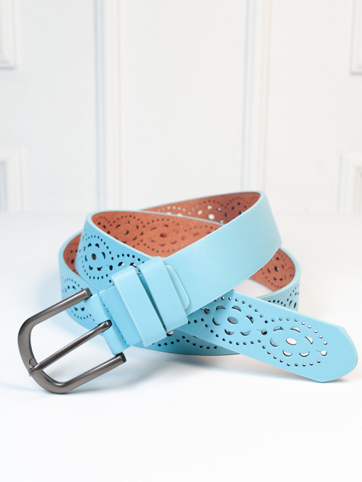 Ремень ISSA Plus модель R1-127_lightblue Фото