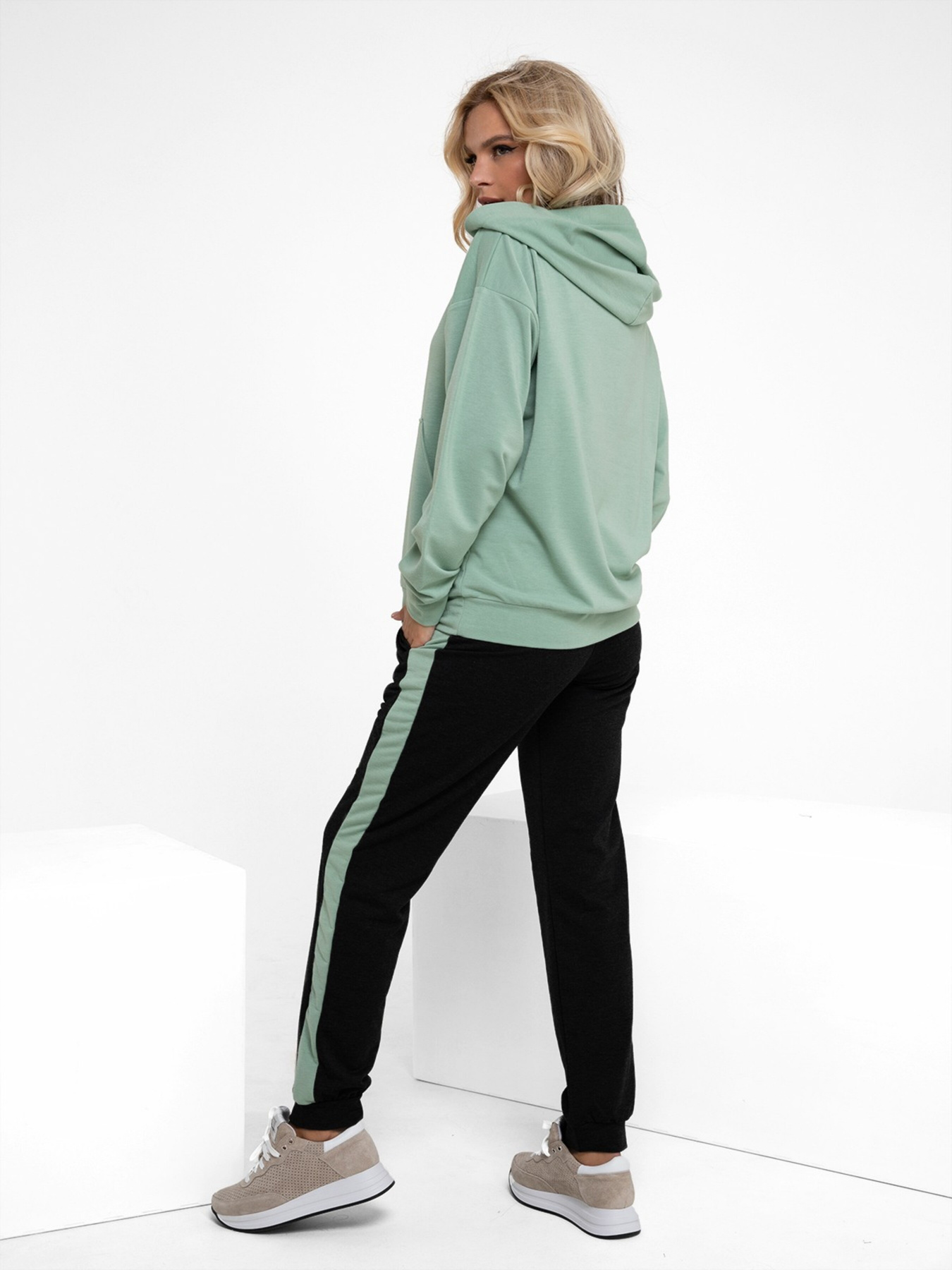 Спортивний костюм ISSA Plus модель 12217_blackmint Фото