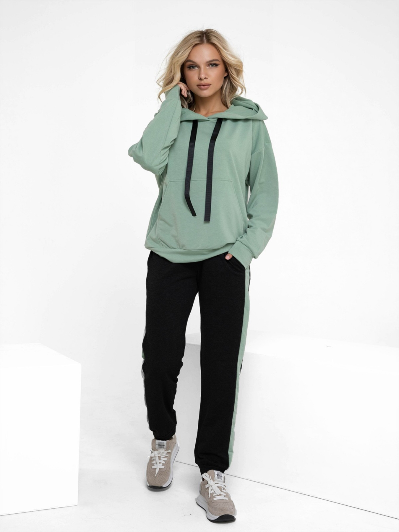 Спортивний костюм ISSA Plus модель 12217_blackmint Фото