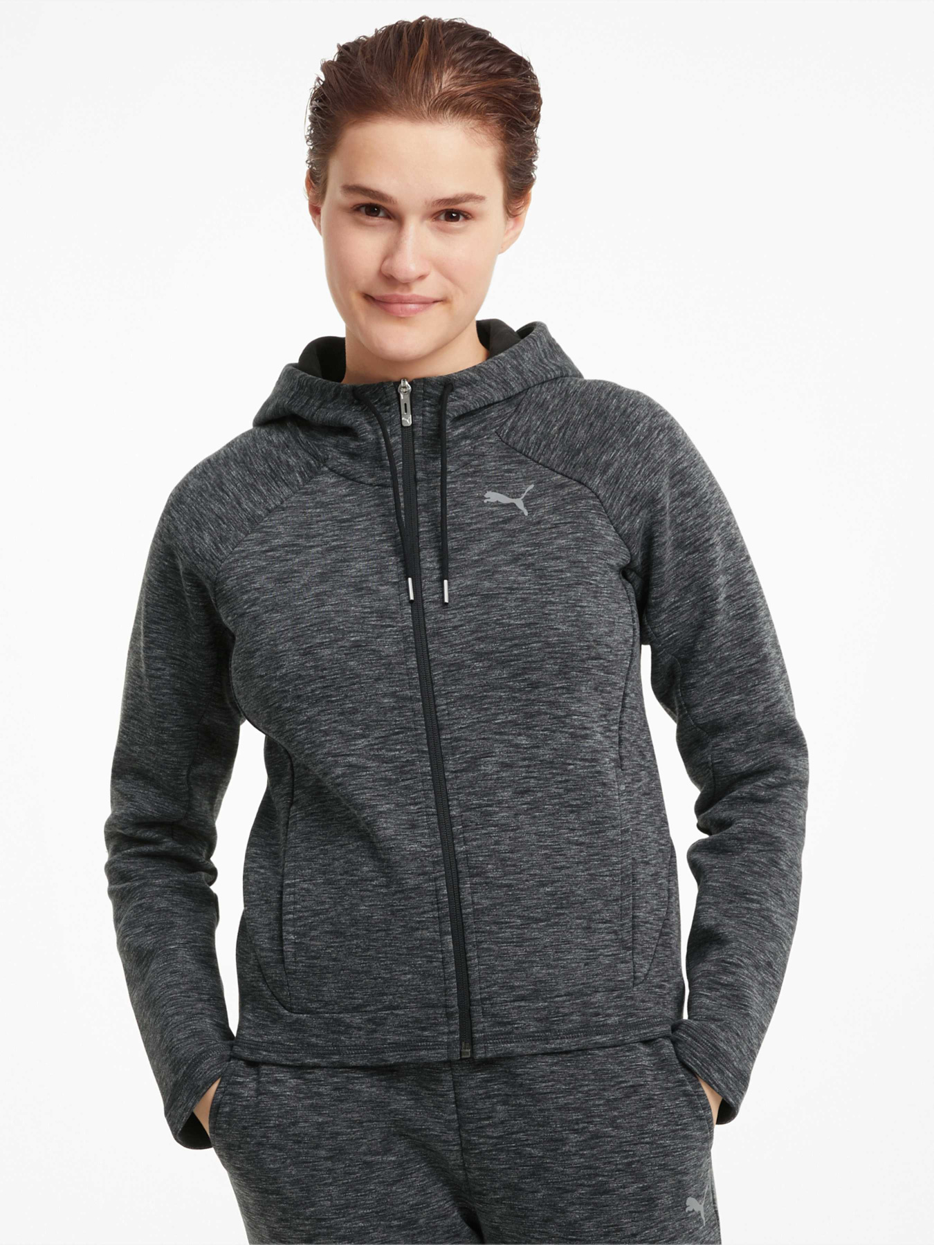 Кофта спортивная PUMA Evostripe Full-zip Hoodie модель 585945 Фото