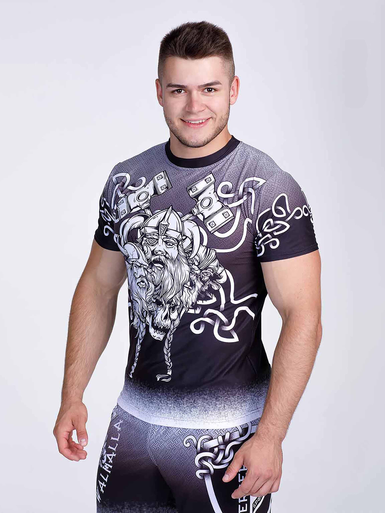 Футболка спортивная Berserk Sport модель SonsofOdinGreyTSHRT Фото