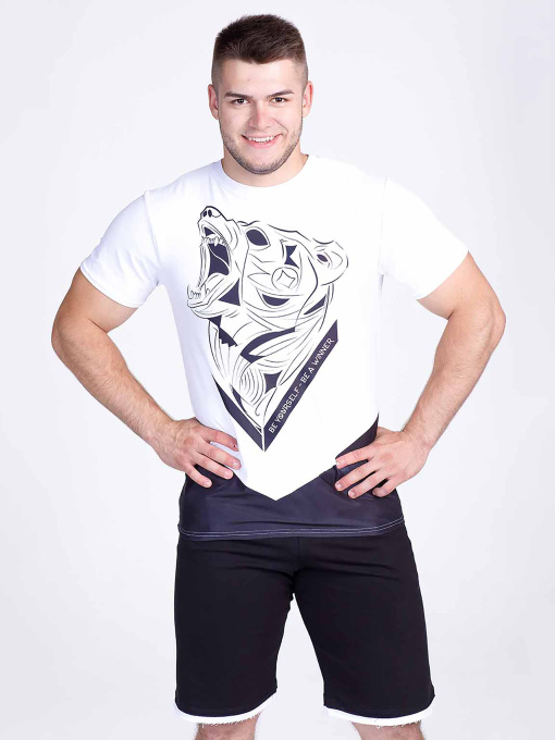 Спортивна футболка Berserk Sport модель BearSpiritWhiteTSHRT Фото