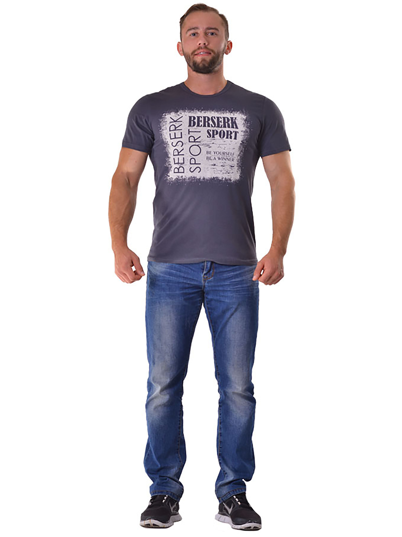 Футболка спортивная Berserk Sport модель SportDailyDarkGreyTSHRT Фото