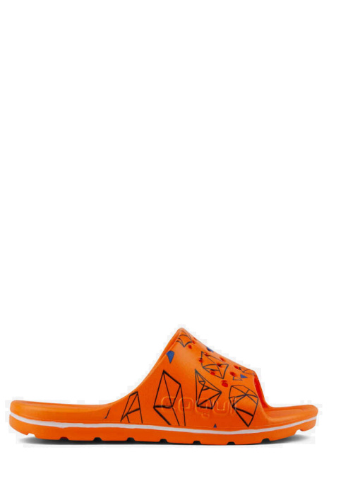 Шльопанці COQUI модель 6375Dk.orange_geometric Фото