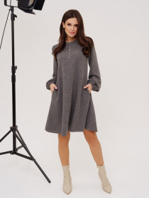 Платье мини ISSA Plus модель 12334A_grey Фото