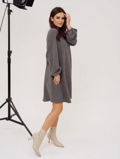 Сукня міні ISSA Plus модель 12334A_grey — фото - INTERTOP
