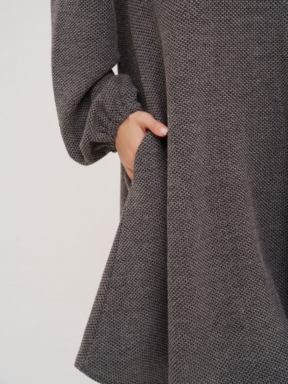 Сукня міні ISSA Plus модель 12334A_grey — фото 4 - INTERTOP