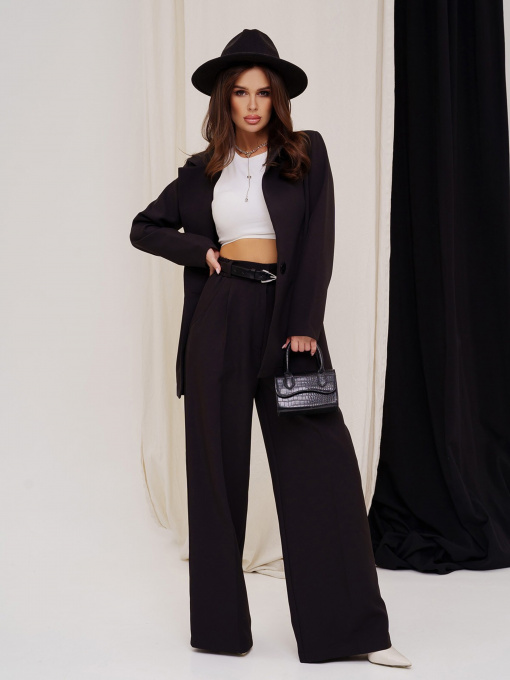 Деловой костюм ISSA Plus модель 12932_black Фото