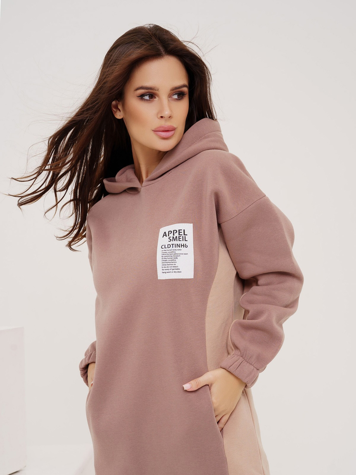 Платье миди ISSA Plus модель 13529_brown Фото